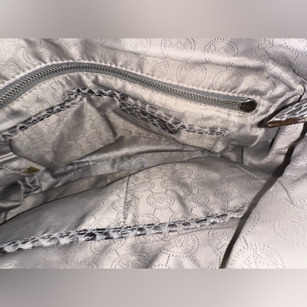 Michael Kors Hamilton Dark Grey Python Snakeskin … - image 5